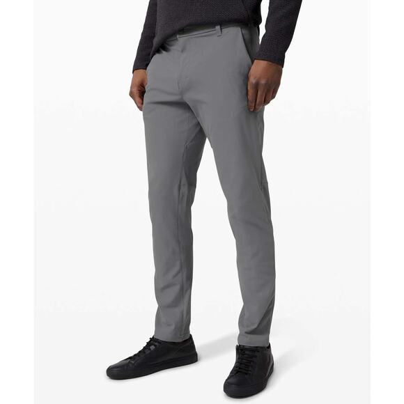 Lululemon Commission Classic-Fit Pant Warpstreme Asphalt Grey Men's 31 x 29 EUC - Picture 1 of 11